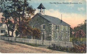 Old Church postcard bluemont Virginia