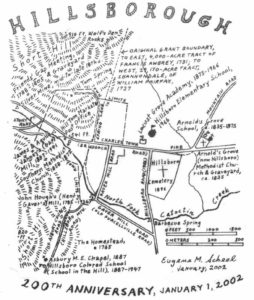 Map of Hillsboro Virginia by Eugene Scheel