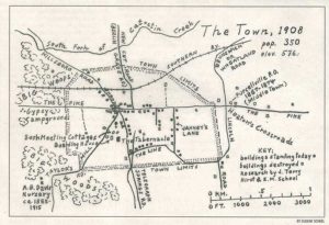1908 map of Purcellville, VA