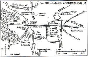 Purcellville existed in the early 1800s and because it had no street signs then, nicknames were used. 