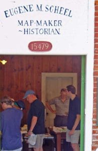 Eugene Scheel speaking with customers during the Waterford Fair 