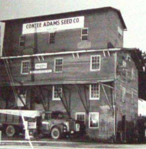 Purcellville Contee Adams seed mill in the 1940s (Now Magnolias at the Mill restaurant)