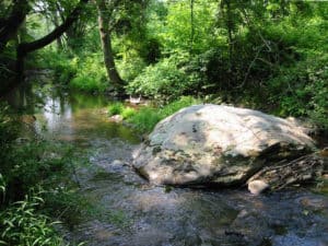Zilpha's Rock in Catoctin Creek near Hillsboro, Virginia 